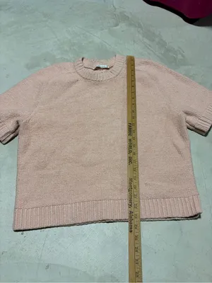 Abercrombie & Fitch NWT Pink Short Sleeve Knit medium MSRP$50 thumbnail 2