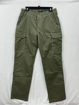 NWT True Religion Olive Wide-Leg Cargo Pants 1199 thumbnail 2