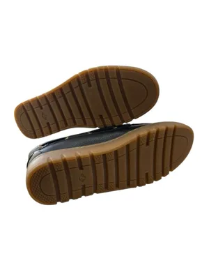 Sperry NIB Keely Womens Boat Shoes Black Leather Gum Sole Lug Platform Size 8 thumbnail 6