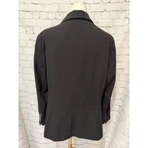 NWT NY&CO Womens Blazer Plus Size 18 Two Button Black Professional Office Wear thumbnail 5