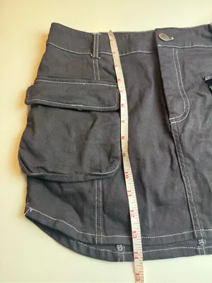 American‎ Threads Black Cargo Pocket Mini Skirt Size M thumbnail 8