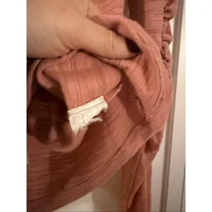 We the Free Natasha pink ruched puff sleeve long sleeve top small thumbnail 4