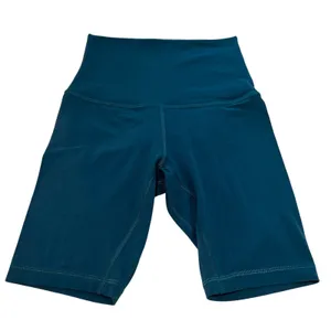 Lululemon Align Biker Shorts Womens 0 Teal Blue Nulu High Rise 6" Inseam Yoga thumbnail 1