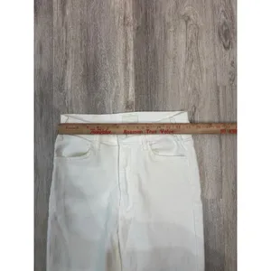 MOTHER The Hustler Ankle Fray Jeans Fairest Of Them All‎ White High Rise 26 thumbnail 7