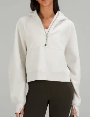Lululemon Scuba Oversized Half Zip Hoodie. Bone color. Size M/L thumbnail 1