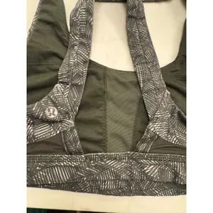 Lululemon Olive Green Size 4 Sports Bra thumbnail 6