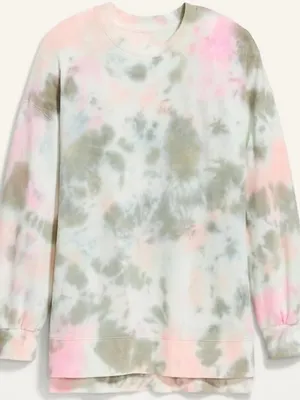Old Navy Vintage Vibe Long-Sleeve Garment-Dyed French-Terry Tunic Sweatshirt thumbnail 3