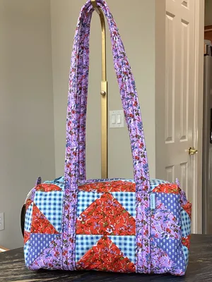 Vera Bradley Flying Geese Patchwork Original 100 Handbag thumbnail 1