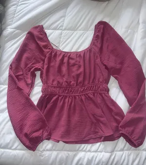 Peplum Blouse Purple Size XS thumbnail 2