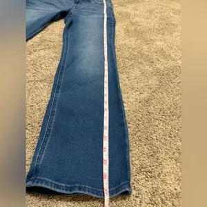Old Navy Women's Straight Leg Jeans in Dark Blue thumbnail 5
