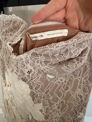House of CB Lucienne Ivory Embroidered Lace Maxi Dress XL thumbnail 6