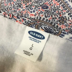 Old Navy Flutter Sleeve Paisley Print Embroidered Shift Dress thumbnail 5