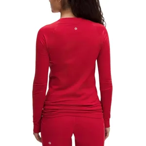 LULULEMON Swiftly Tech LS Shirt Women 18 Red Athletic Yoga Comfort Sporty Outdoo thumbnail 2