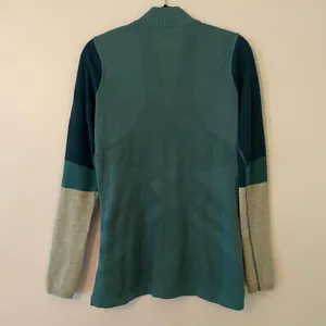 Smartwool Blue Quarter Zip Pullover Gorpcore Loungewear Wool Women's size Large thumbnail 5