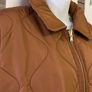 Isaac Mizrahi Quilted Barn Cognac Jacket- Small thumbnail 7