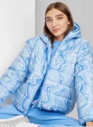 Blue Puffer Jacket thumbnail 1