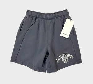 Lululemon Scuba Mid-Rise Oversized Short 7" *Graphic Solar Grey, XXS thumbnail 1