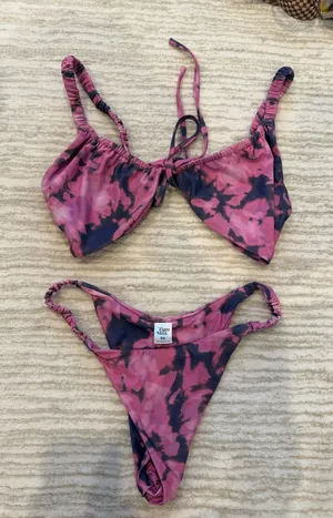 Tiger Mist purple tie dye bikini thumbnail 1