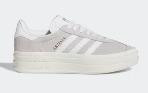 Adidas Grey Two / Cloud White / Core White Gazelle Bold Sneakers Size 6 US $120 thumbnail 1