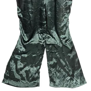 Lulus Emerald Green Satin Cutout Wide Leg Jumpsuit Size M Date to Remember‎ thumbnail 4