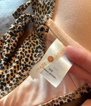 Leopard Print Bikini Top Shade & Shore thumbnail 3