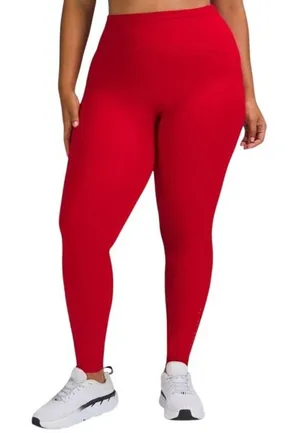 Lululemon Swift Speed High Rise Tight 20 Red Sleek Legging Running Athletic 28"‎ thumbnail 1