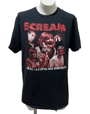 Ripple Junction SCREAM T-Shirt Mens Size M Black Graphic Horror Movie thumbnail 1