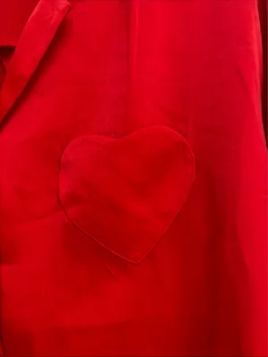 No Boundaries New! Red Satin Heart Pocket Sleep Set size XXL (20) thumbnail 4