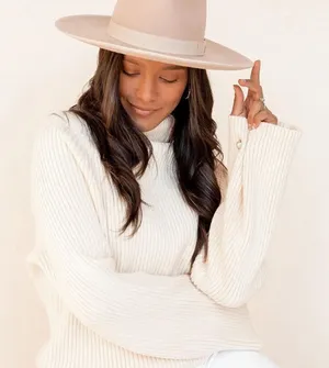 ✨ Ashton Ribbed Pearl Sweater✨ White Size undefined thumbnail 1