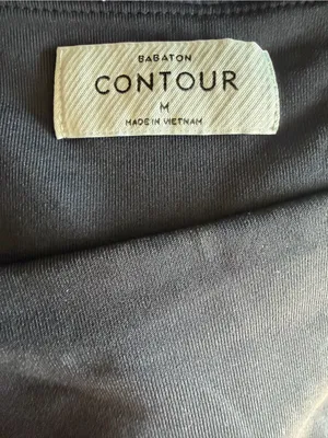 Babaton x Aritzia Contour Square Neck Long Sleeve Bodysuit Black Medium thumbnail 5