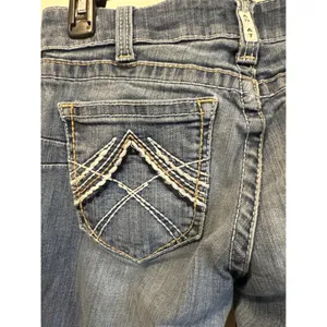 Ariat REAL Denim Women's Jeans Size 28R Bootcut Medium Wash Distressed thumbnail 10