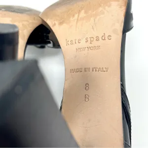 KATE SPADE black patent leather heels, made in Italy, size 8B thumbnail 9