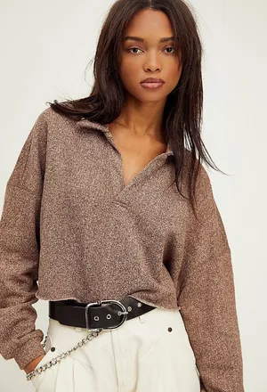 🤎 FREE PEOPLE 🤎 Ashton Pullover thumbnail 1
