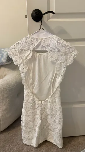 Lulus White Lace Dress Mini thumbnail 4