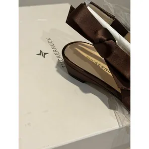 Tuckernuck Brown Suede Olivia Slingback Chocolate Brown Size 6 NEW thumbnail 6