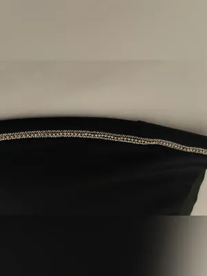 NWT ZARA Black High-Waisted Leggings with Rhinestone Side Stripe - Size XL thumbnail 7