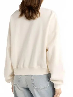 Ripple Junction Emotionally Unavailable Sweatshirt NWT Coconut Milk Cream Large thumbnail 3