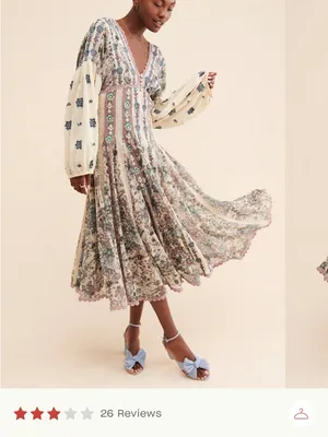Anthropologie Let Me Be Floral Embroidered Lace Long Sleeve Bohemian Maxi Dress thumbnail 4