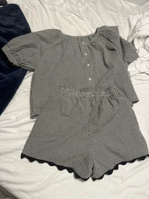 Amazon Gingham Two-Piece Set thumbnail 2
