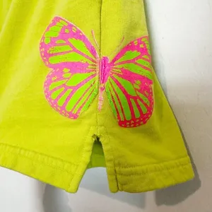 Frankies Bikinis Burl Shorts Size Small‎ Pink Butterfly Sweatshort Forest Fairy thumbnail 5