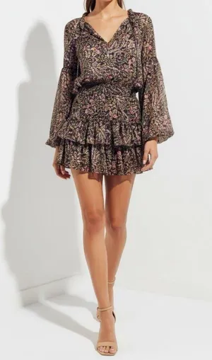 MISA LOS ANGELES Teya Mini Dress, Spring Bouquet, XS thumbnail 3