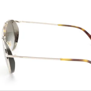 Mcm 119s "Shiny Gold/Khaki 739" Aviator Style Sunglases With Case Nwt thumbnail 2