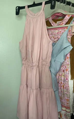 Japna Pink Open Back Dress thumbnail 1