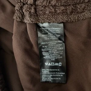 NWT!! ANTHROPOLOGIE Maya Ruched Cowl Neck Textured Midi Dress Chocolate Large thumbnail 13