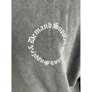Supply & Demand Washed Grey Gothic Graphic‎ Sweatshirt Womens Medium thumbnail 4