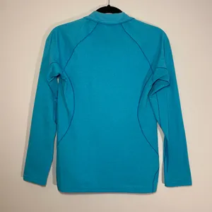Patagonia Blue Capilene 3 Midweight Quarter Zip Pullover Gorpcore Women's Small thumbnail 5