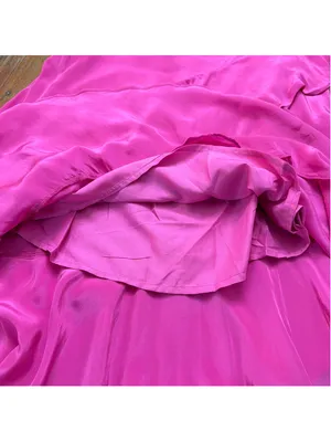 FARM RIO Dark Pink Marrocaine Ruffle High-Low Skirt NWT Flaws Size XXS thumbnail 8