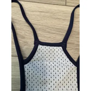 Nuyu UNC Tar Heels Mesh Rhinestone Spaghetti Tank Top Navy White Large New thumbnail 10