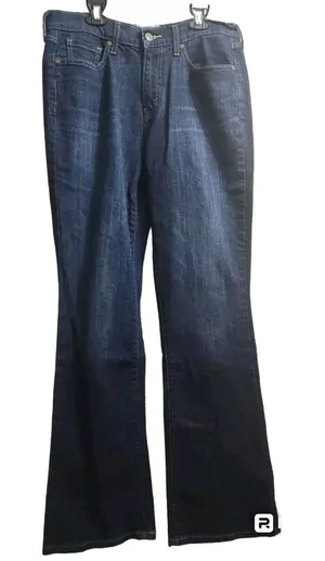 Levi's Womens Size 30x32 515 Bootcut Jean Dark‎ Wash Denim thumbnail 1