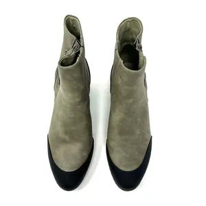 Dr. Scholls Shoes Size 9.5 Boots Tan Suede Side Zip‎ Comfort Round Toe Winter thumbnail 2